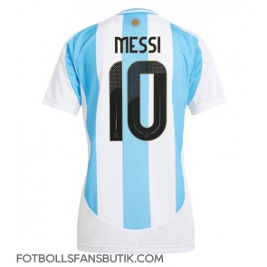 Argentina Lionel Messi #10 Replika Hemmatröja Damer Copa America 2024 Kortärmad